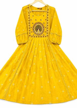 Mayuri Rayon Embroidered Short Umbrella Kurti-HIFI327