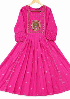 Mayuri Rayon Embroidered Short Umbrella Kurti-HIFI326
