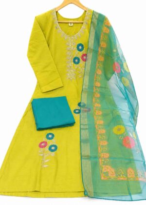 Blooming Graceful Roman Silk 3 Piece Set-HIFI544