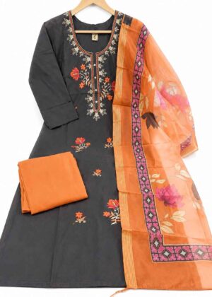 Blooming Graceful Roman Silk 3 Piece Set-HIFI541