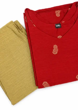 Elegant Raw Silk Co-ord Set-HIFI536