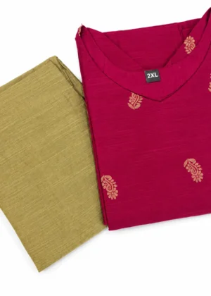 Elegant Raw Silk Co-ord Set-HIFI534