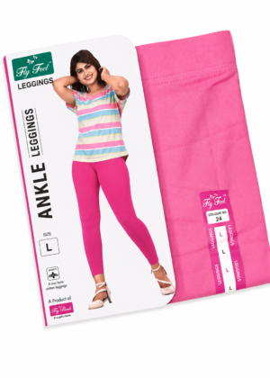 ANKLE LENGTH 4 WAY LYCRA LEGGING-BABY PINK-24