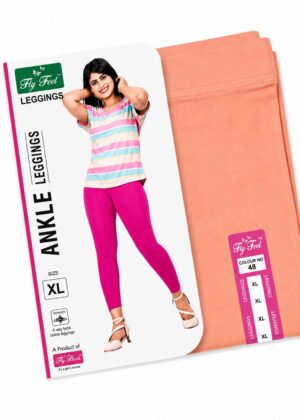 ANKLE LENGTH 4 WAY LYCRA LEGGING-NEW PEACH-48