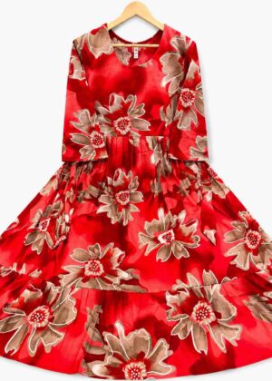 Delta Floral Short Umbrella Kurti-HIFI437