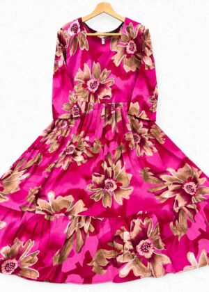 Delta Floral Short Umbrella Kurti-HIFI440