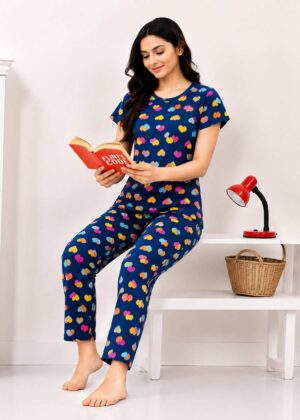 Women’s Printed Comfort Night Suit Set-HIFI468