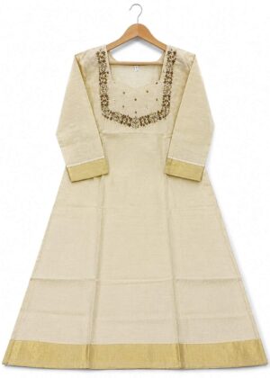 Elegant Tissue Side-Open Kurti-HIFI451