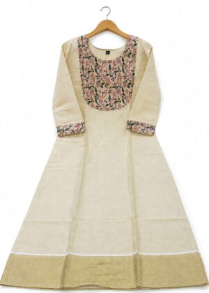 Elegant Tissue Side-Open Kurti-HIFI449