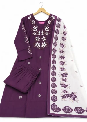 Ethnic Charm Roman Silk 3 piece set-HIFI385